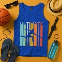 Ultimate Frisbee Retro Player Tank Top thumb 4
