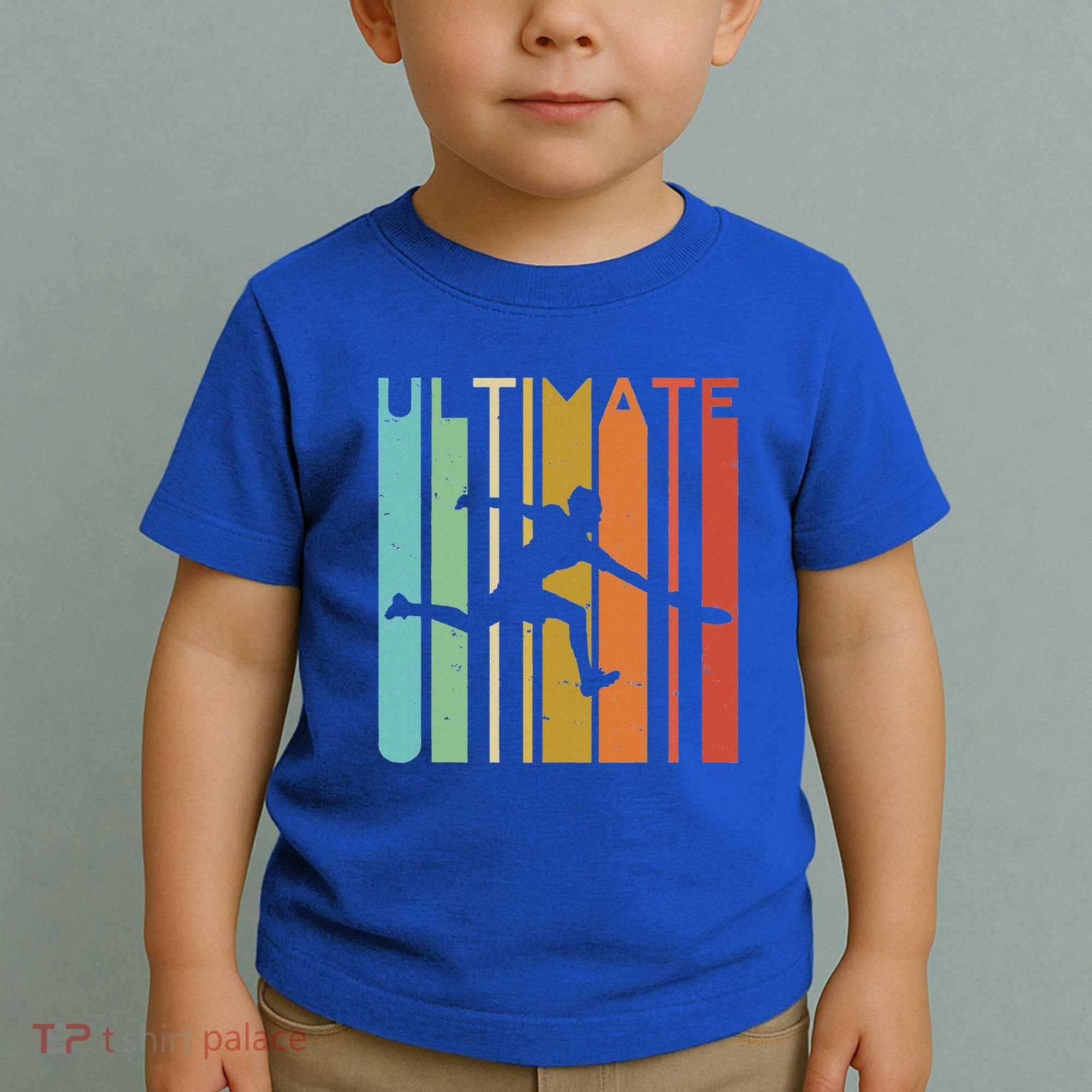 Ultimate Frisbee Retro Player Toddler T-Shirt