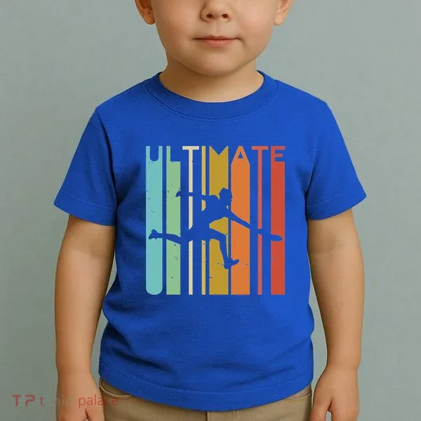 Ultimate Frisbee Retro Player Toddler T-Shirt