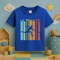 Ultimate Frisbee Retro Player Toddler T-Shirt thumb 3