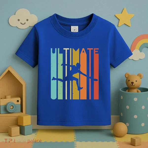Ultimate Frisbee Retro Player Toddler T-Shirt