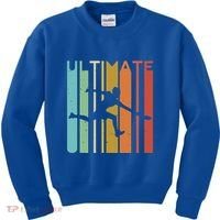 Ultimate Frisbee Retro Player Kids Sweatshirt thumb 0