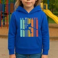 Ultimate Frisbee Retro Player Kids Hoodie thumb 3