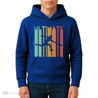Ultimate Frisbee Retro Player Kids Hoodie thumb 4