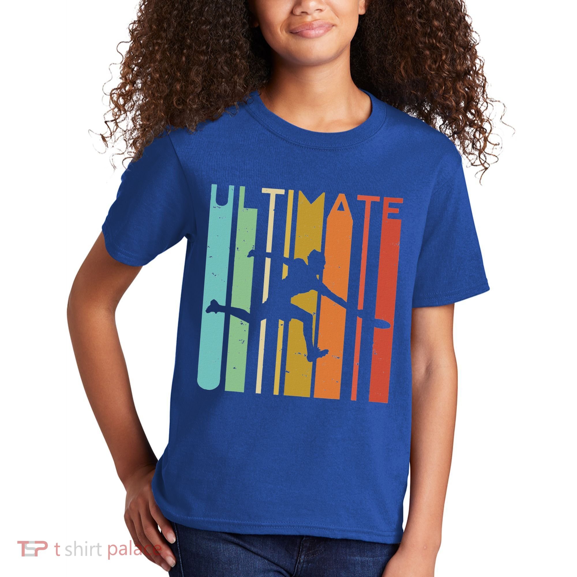 Ultimate Frisbee Retro Player Kids T-Shirt