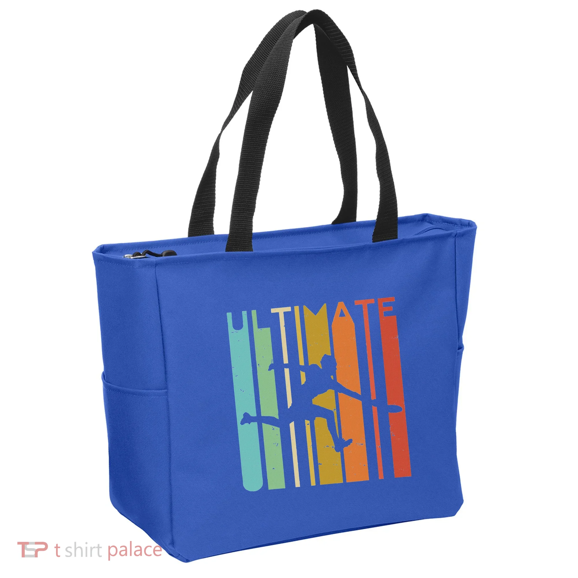 Ultimate Frisbee Retro Player Tote Bag