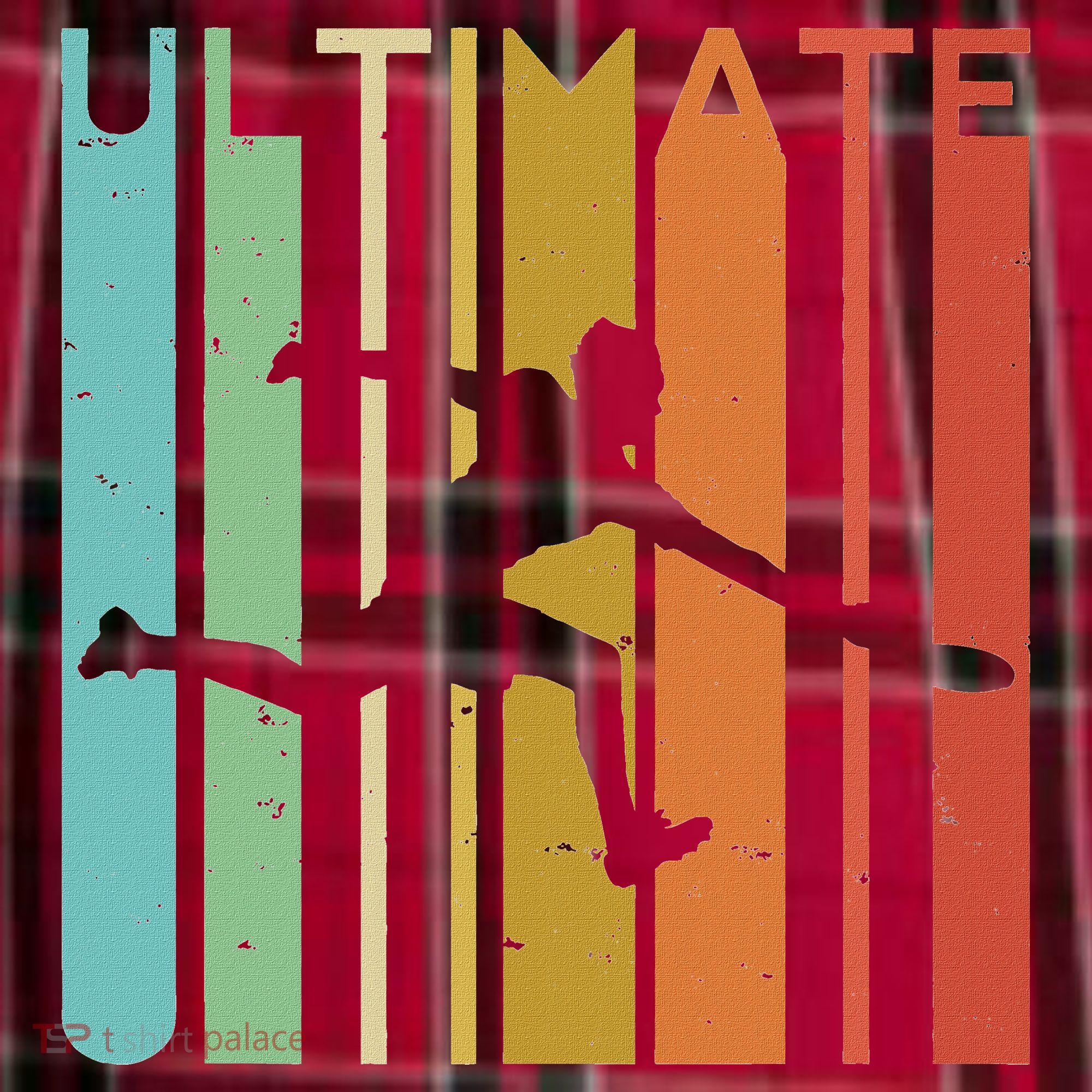 Ultimate Frisbee Retro Player Men's Flannel Plaid Pajama Pants