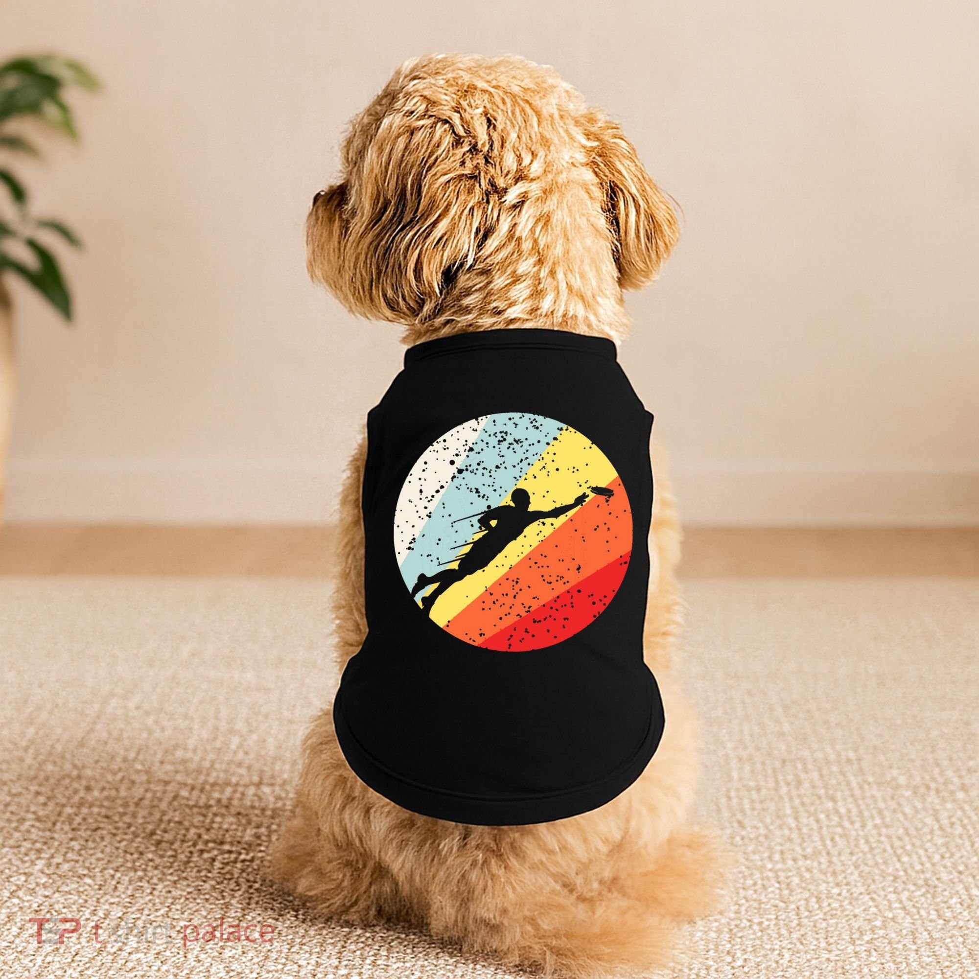 Ultimate Frisbee Retro Distressed Doggie Tank
