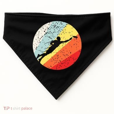 Ultimate Frisbee Retro Distressed USA-Made Doggie Bandana