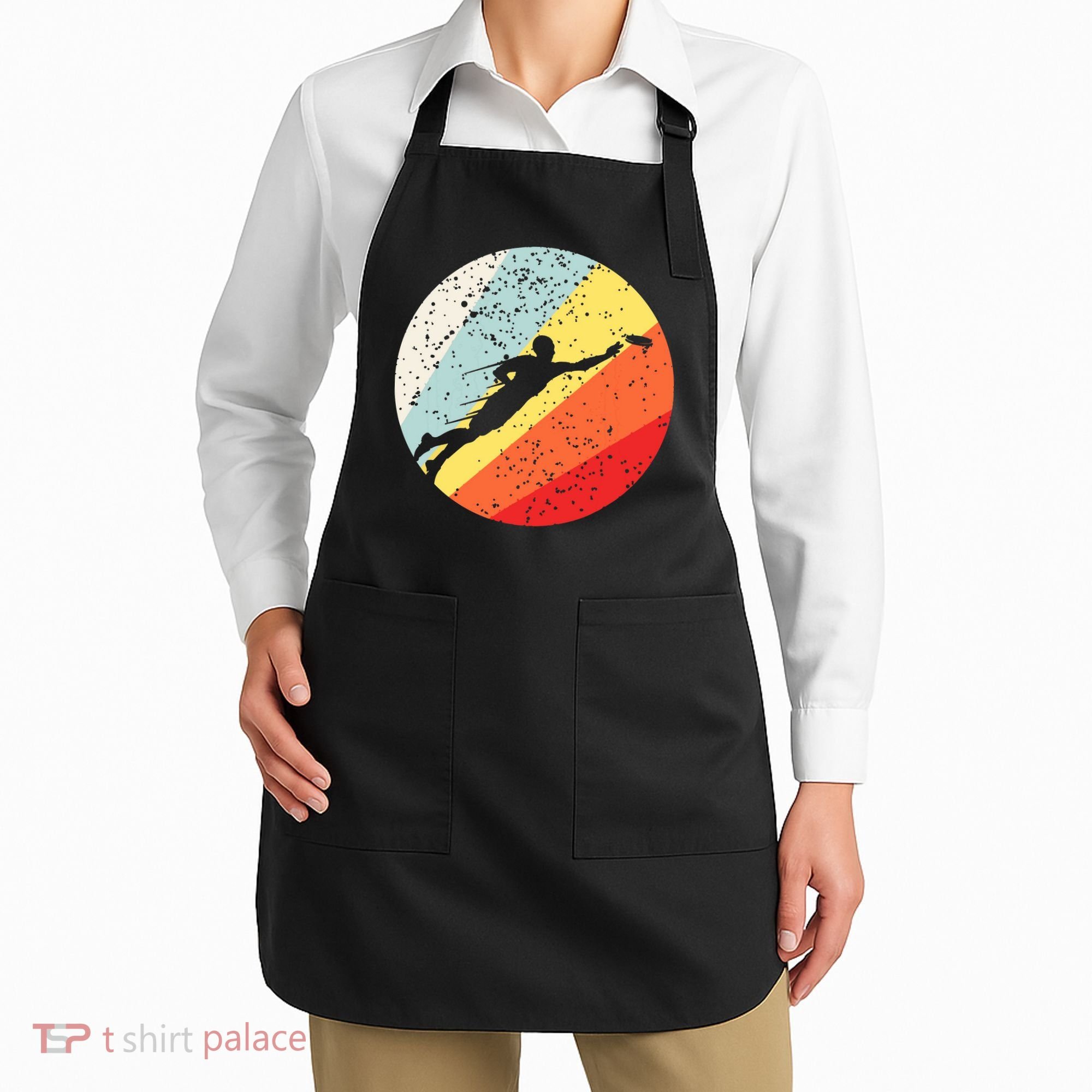 Ultimate Frisbee Retro Distressed Apron