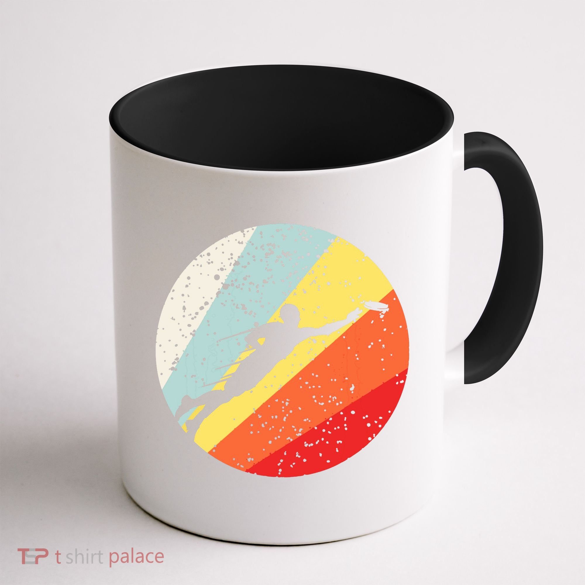 Ultimate Frisbee Retro Distressed Coffee Mug