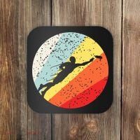 Ultimate Frisbee Retro Distressed Coaster thumb 0