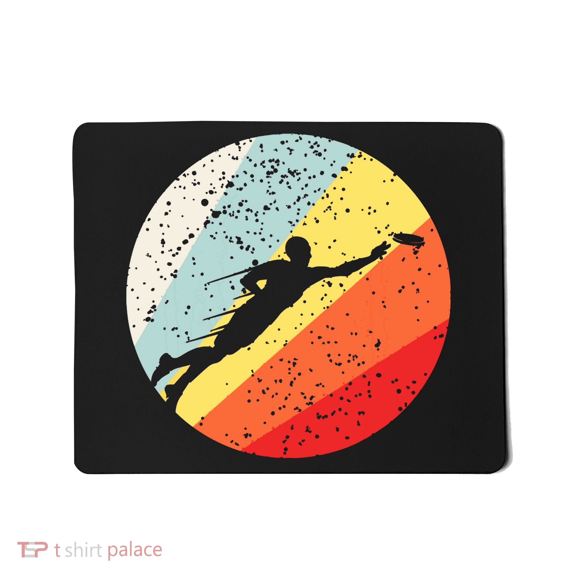 Ultimate Frisbee Retro Distressed Mousepad