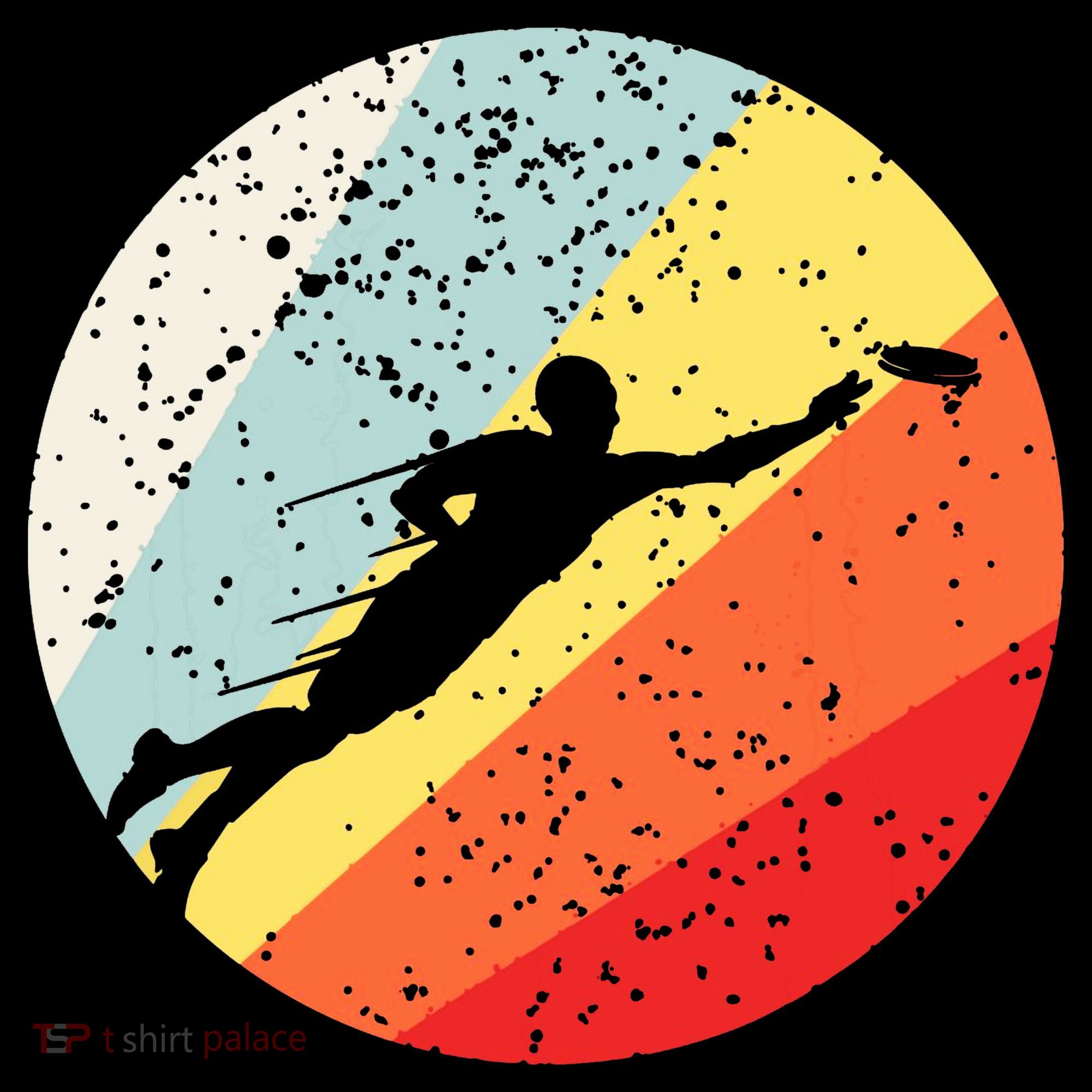 Ultimate Frisbee Retro Distressed Mousepad