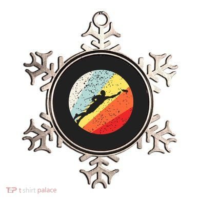 Ultimate Frisbee Retro Distressed Ornament
