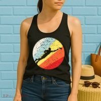 Ultimate Frisbee Retro Distressed Women's Tank Top thumb 2