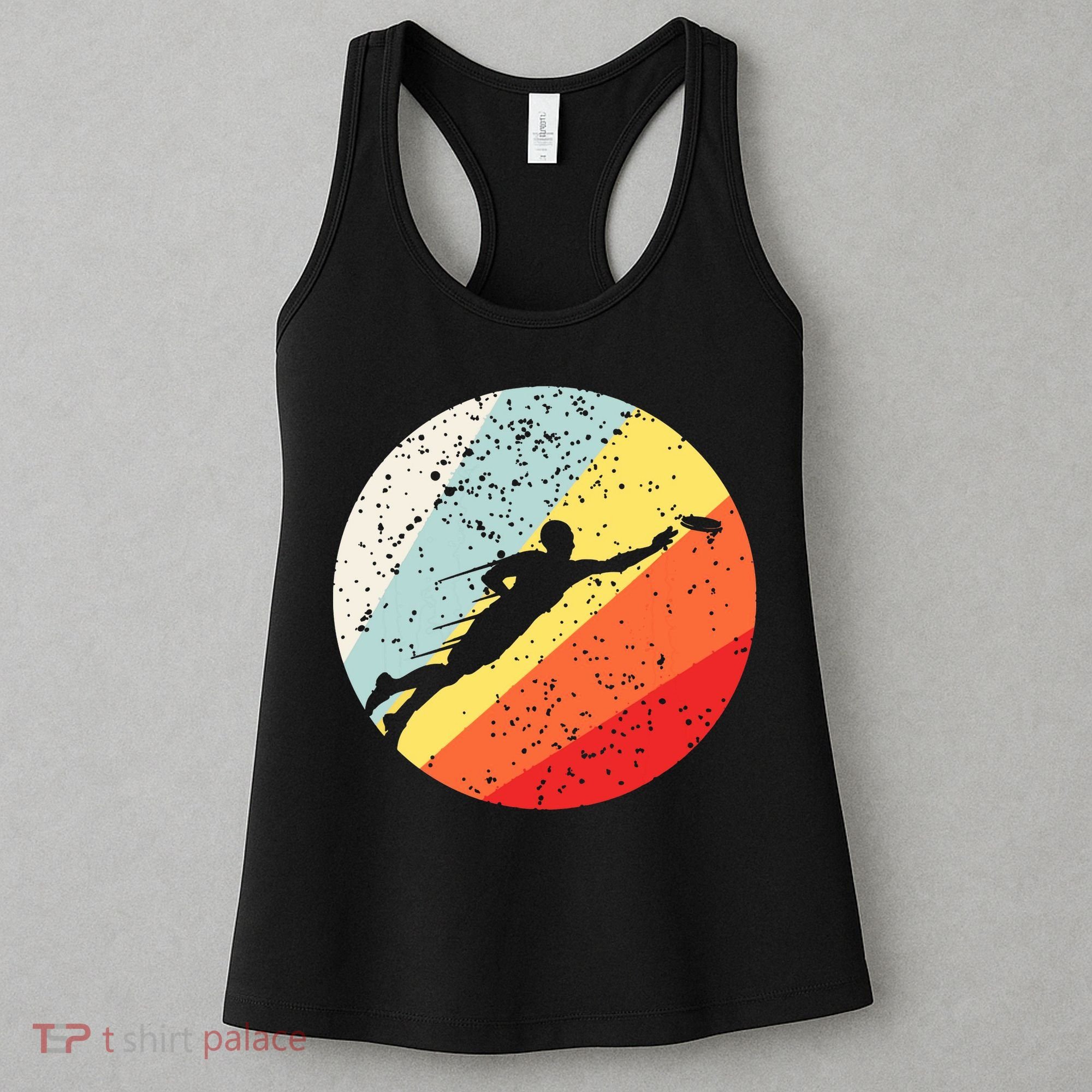 Ultimate Frisbee Retro Distressed Women's Tank Top