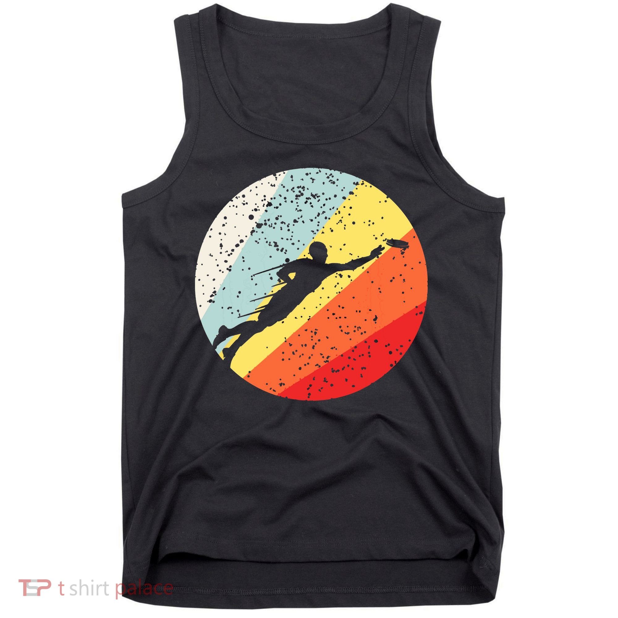 Ultimate Frisbee Retro Distressed Tank Top