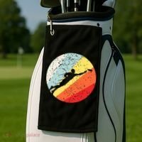 Ultimate Frisbee Retro Distressed Golf Towel thumb 2