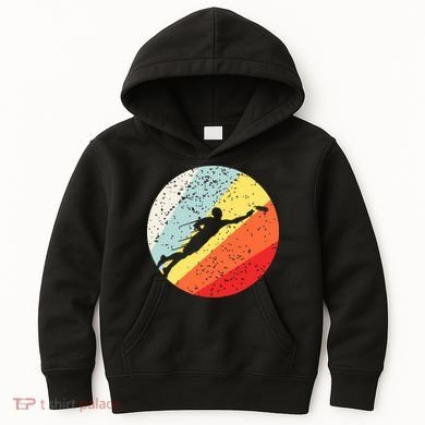 Ultimate Frisbee Retro Distressed Kids Hoodie