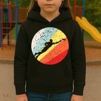 Ultimate Frisbee Retro Distressed Kids Hoodie thumb 3