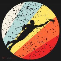 Ultimate Frisbee Retro Distressed Kids Long Sleeve Shirt thumb 2