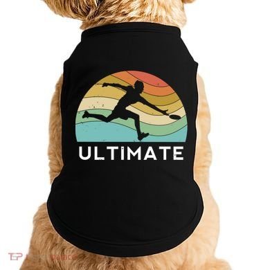 Ultimate Frisbee Retro Player Flying Disc Throwing Meaningful Gift Doggie Tank