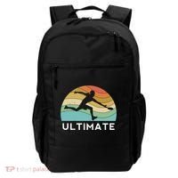 Ultimate Frisbee Retro Player Flying Disc Throwing Meaningful Gift Backpack thumb 0