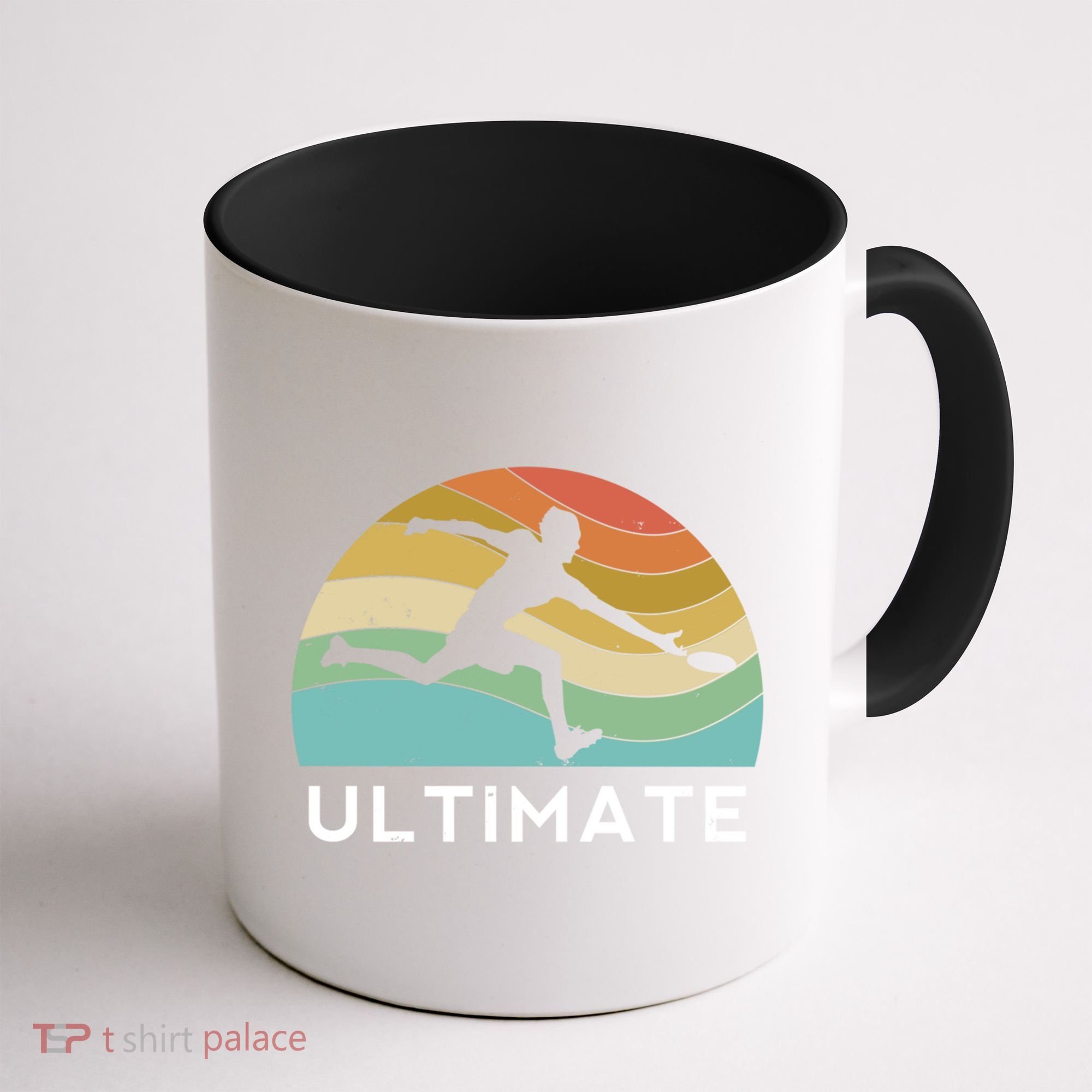 Ultimate Frisbee Retro Player Flying Disc Throwing Meaningful Gift Coffee Mug