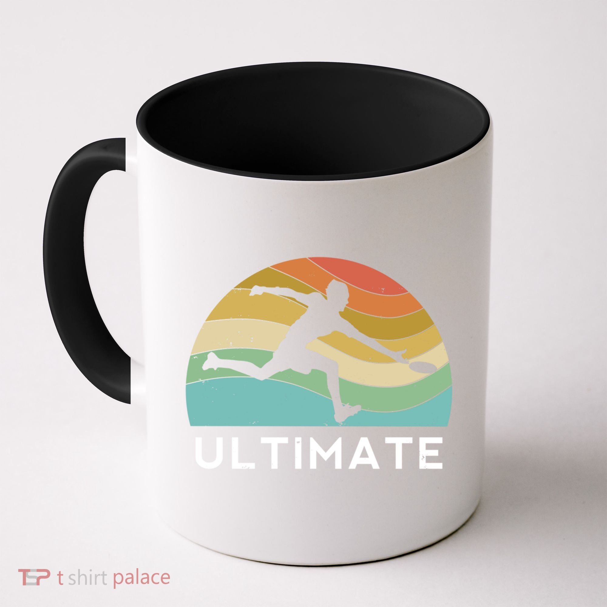 Ultimate Frisbee Retro Player Flying Disc Throwing Meaningful Gift Coffee Mug