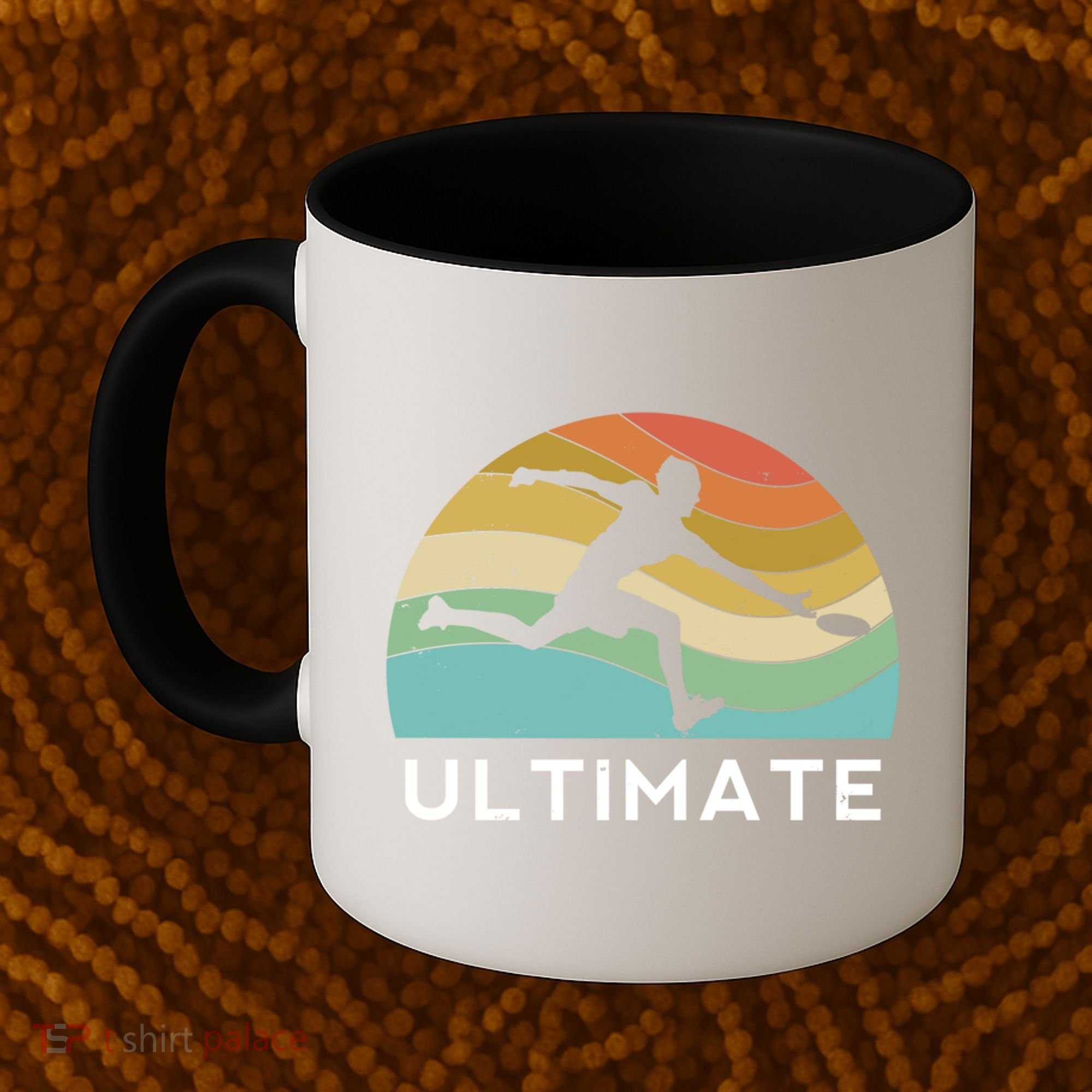 Ultimate Frisbee Retro Player Flying Disc Throwing Meaningful Gift Coffee Mug