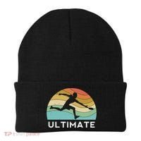 Ultimate Frisbee Retro Player Flying Disc Throwing Meaningful Gift Beanie thumb 0