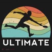 Ultimate Frisbee Retro Player Flying Disc Throwing Meaningful Gift Ornament thumb 1