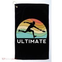 Ultimate Frisbee Retro Player Flying Disc Throwing Meaningful Gift Golf Towel thumb 0