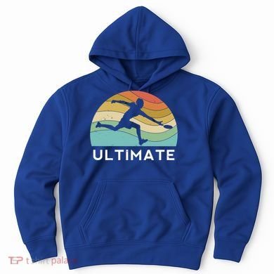 Ultimate Frisbee Retro Player Flying Disc Throwing Meaningful Gift Hoodie