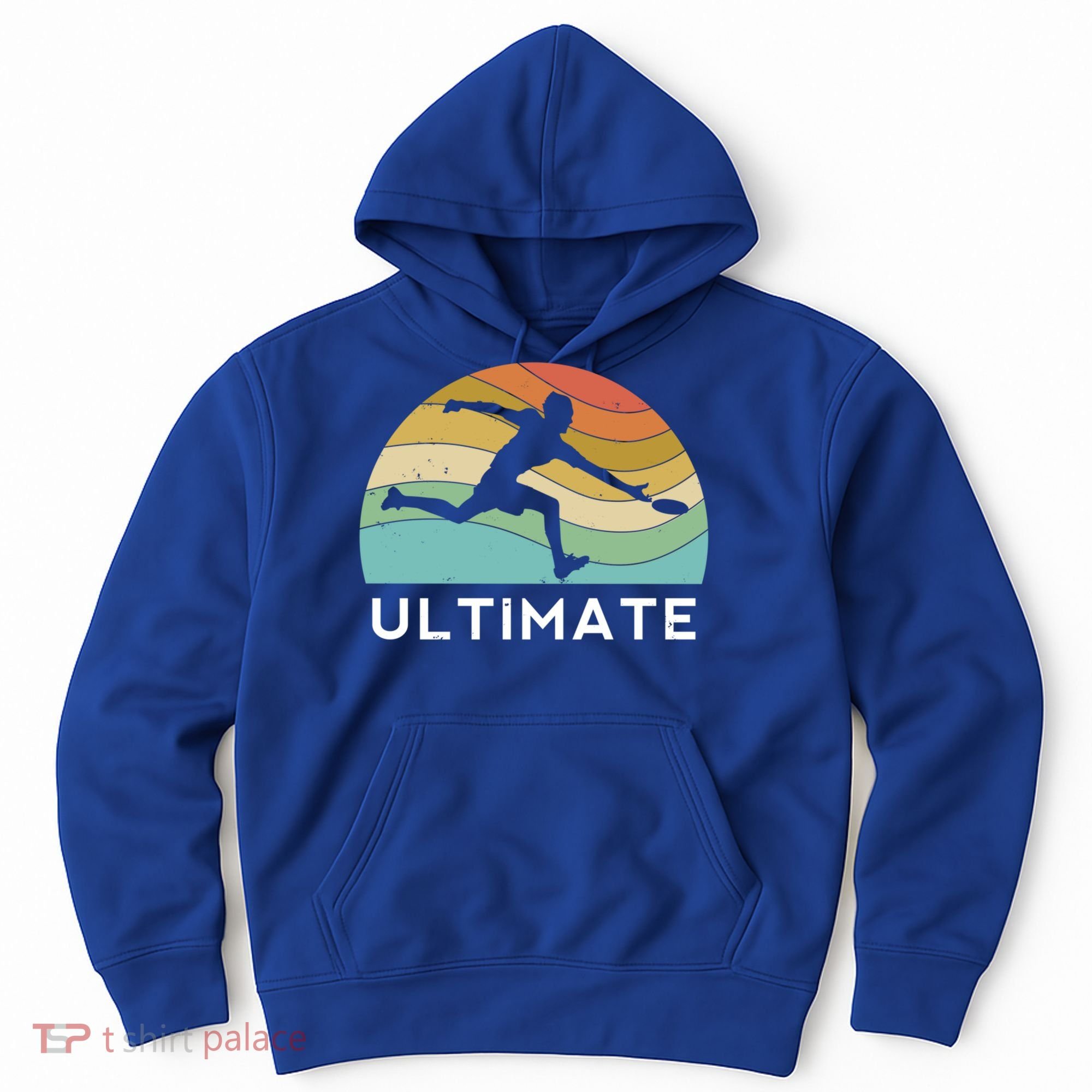 Ultimate Frisbee Retro Player Flying Disc Throwing Meaningful Gift Hoodie
