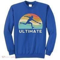 Ultimate Frisbee Retro Player Flying Disc Throwing Meaningful Gift Sweatshirt thumb 0