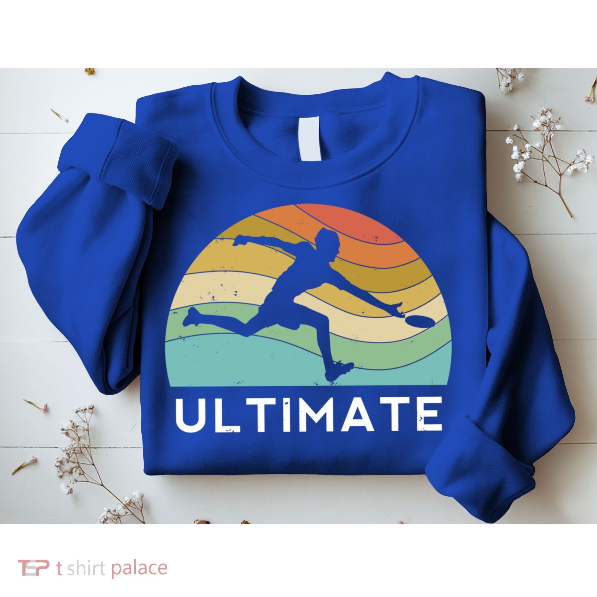 Ultimate Frisbee Retro Player Flying Disc Throwing Meaningful Gift Sweatshirt