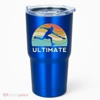 Ultimate Frisbee Retro Player Flying Disc Throwing Meaningful Gift Tumbler thumb 0