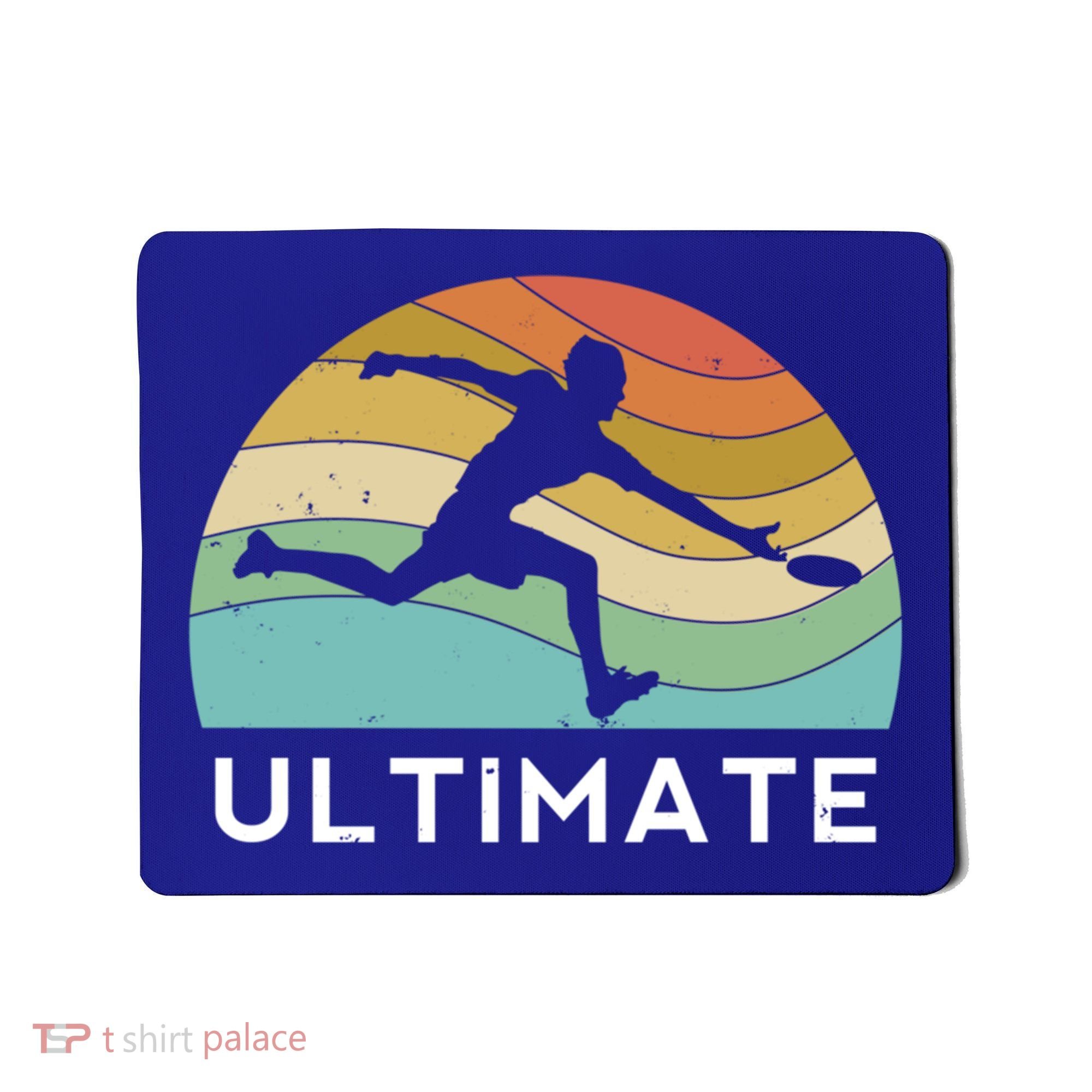 Ultimate Frisbee Retro Player Flying Disc Throwing Meaningful Gift Mousepad