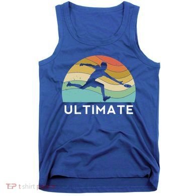 Ultimate Frisbee Retro Player Flying Disc Throwing Meaningful Gift Tank Top