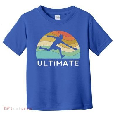 Ultimate Frisbee Retro Player Flying Disc Throwing Meaningful Gift Toddler T-Shirt