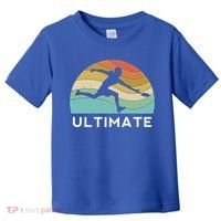 Ultimate Frisbee Retro Player Flying Disc Throwing Meaningful Gift Toddler T-Shirt thumb 0