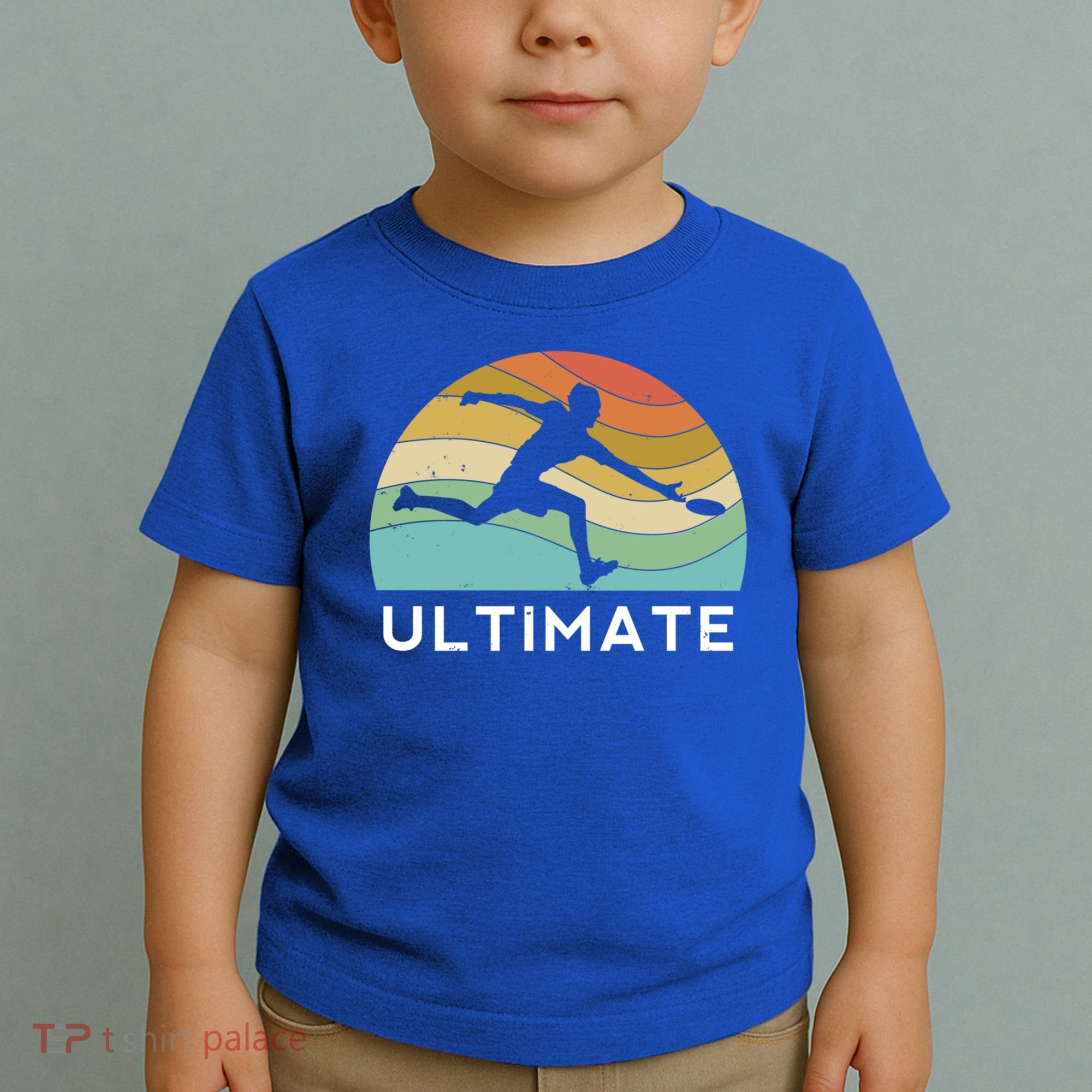 Ultimate Frisbee Retro Player Flying Disc Throwing Meaningful Gift Toddler T-Shirt