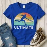 Ultimate Frisbee Retro Player Flying Disc Throwing Meaningful Gift Women's T-Shirt thumb 3
