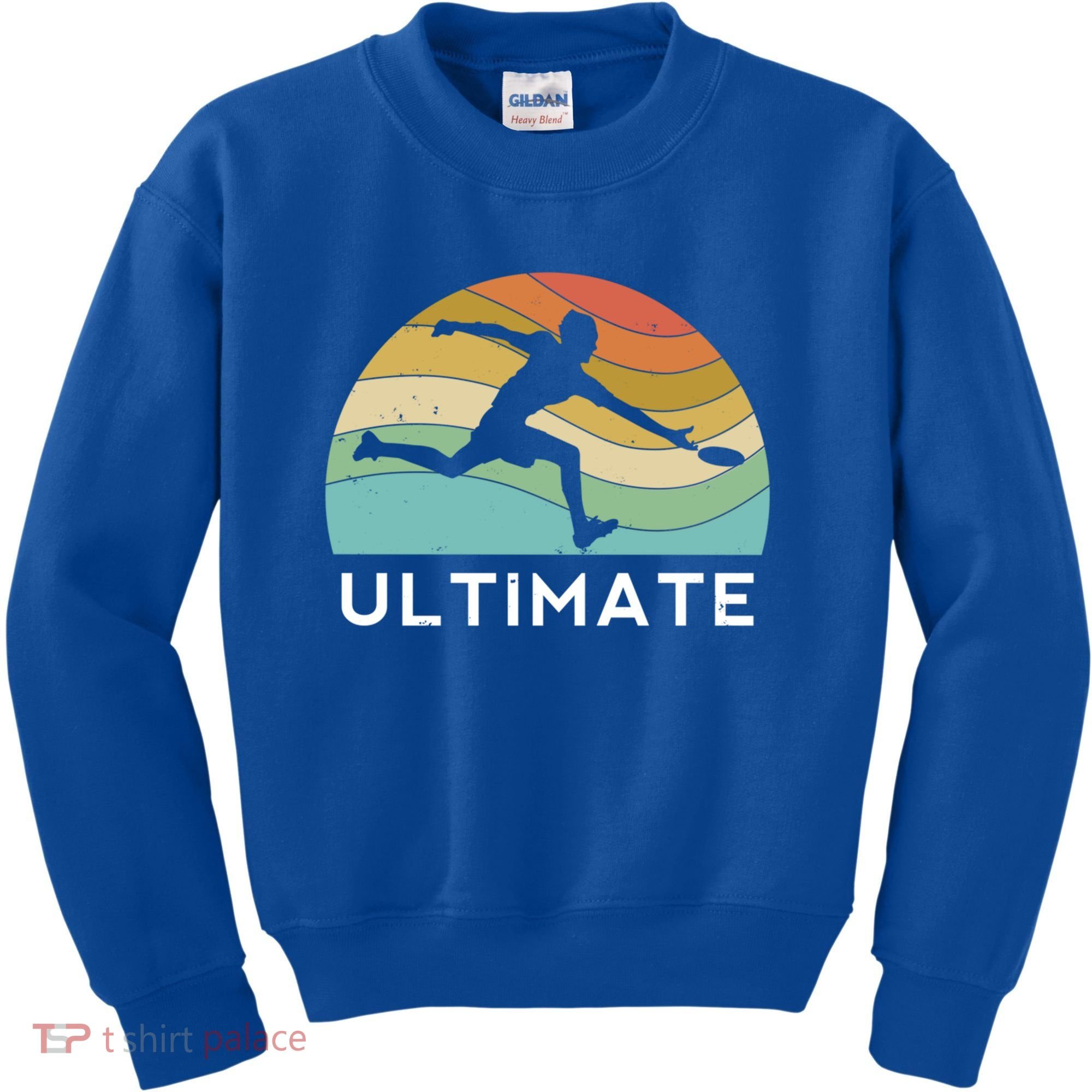 Ultimate Frisbee Retro Player Flying Disc Throwing Meaningful Gift Kids Sweatshirt