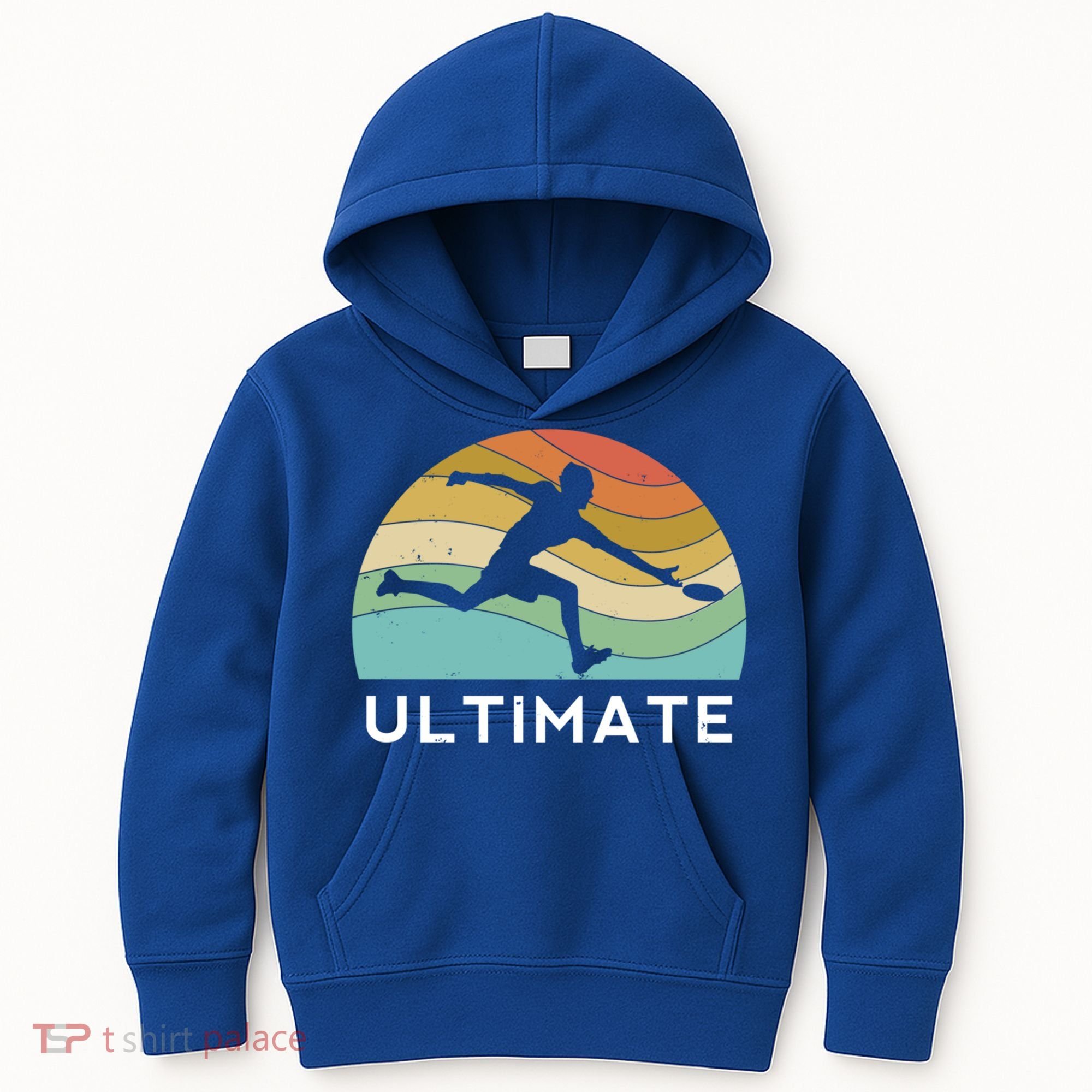 Ultimate Frisbee Retro Player Flying Disc Throwing Meaningful Gift Kids Hoodie
