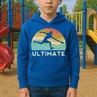 Ultimate Frisbee Retro Player Flying Disc Throwing Meaningful Gift Kids Hoodie thumb 2