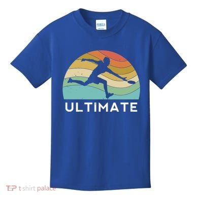 Ultimate Frisbee Retro Player Flying Disc Throwing Meaningful Gift Kids T-Shirt