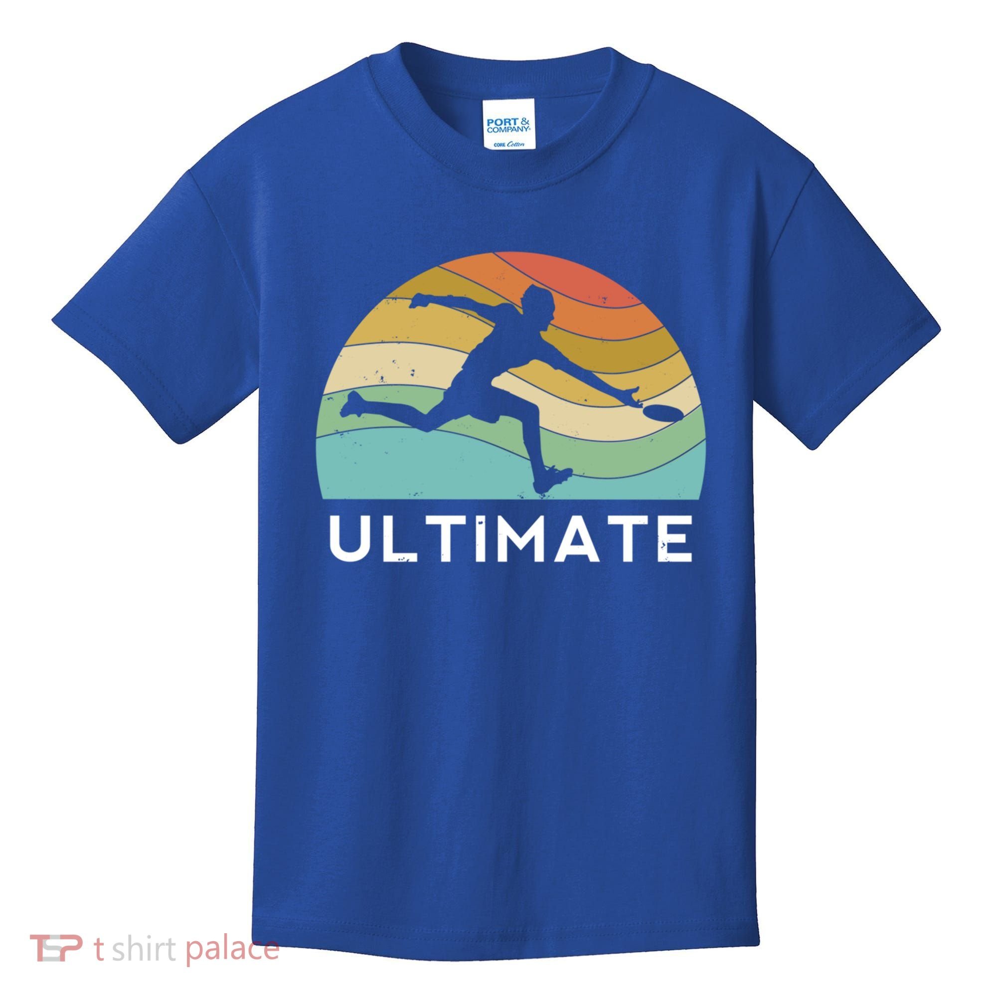 Ultimate Frisbee Retro Player Flying Disc Throwing Meaningful Gift Kids T-Shirt